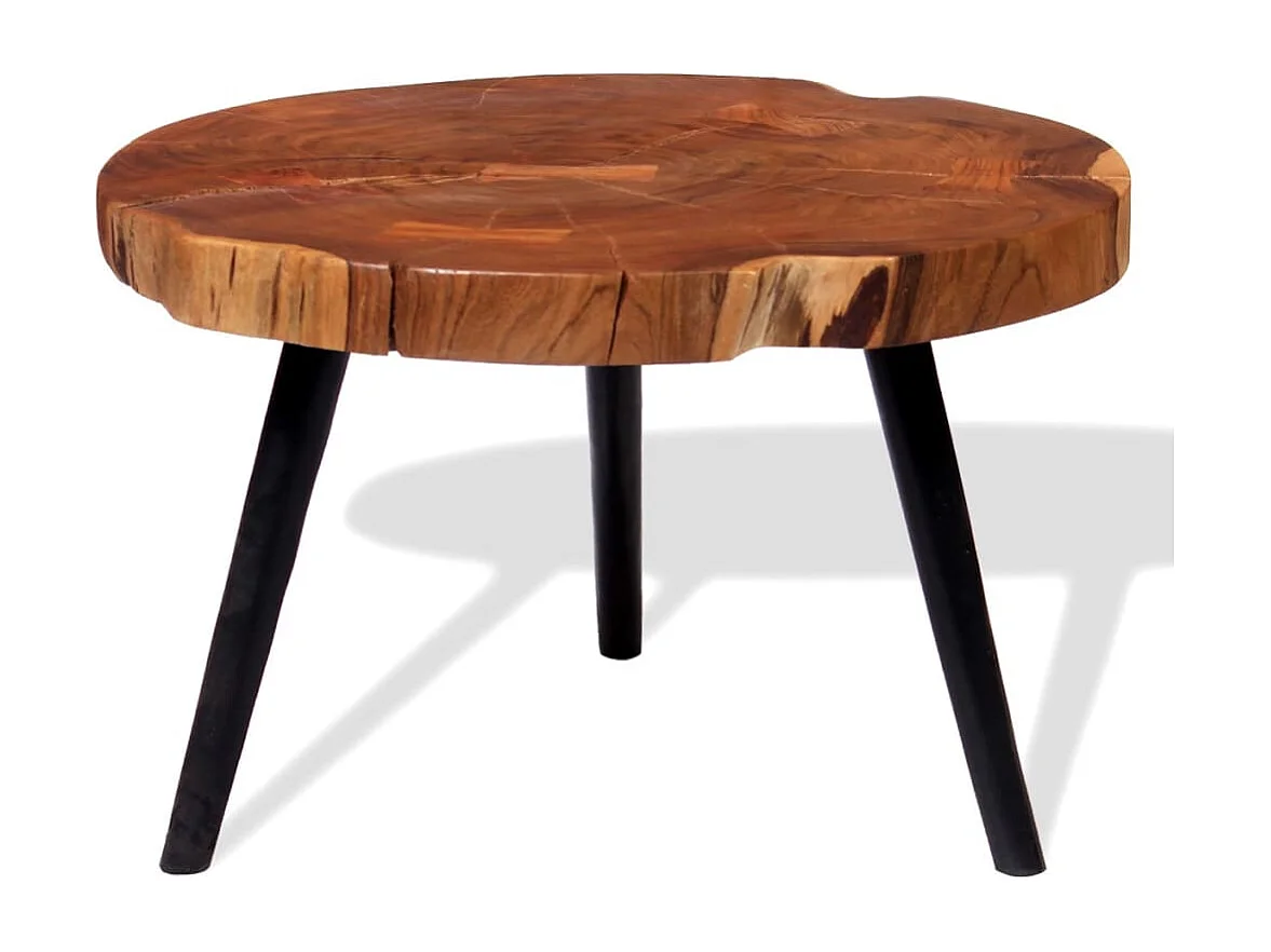 Salontafel boomstam (55-60)x40 cm massief acaciahout