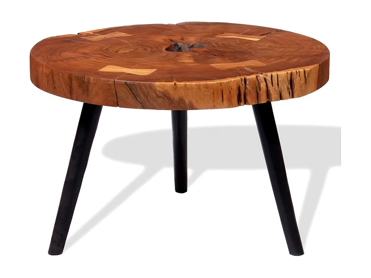 Salontafel boomstam (55-60)x40 cm massief acaciahout