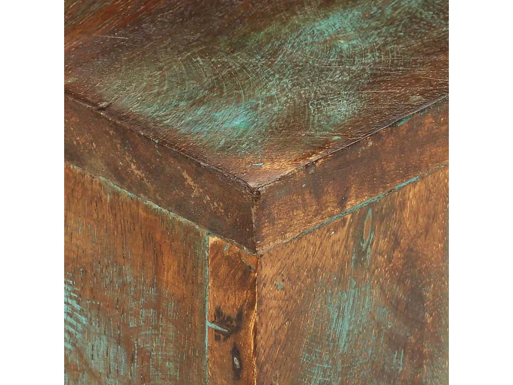Couchtisch 68x68x41 cm Massives Altholz