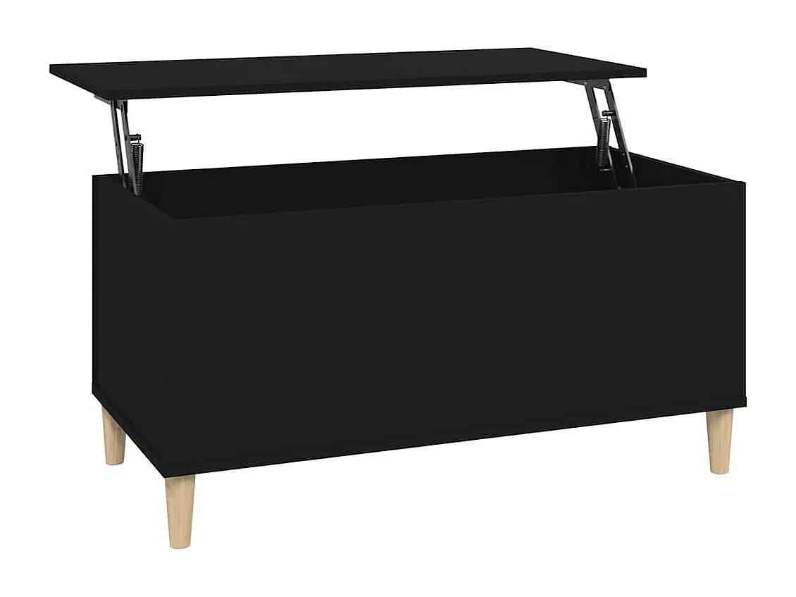 Couchtisch Schwarz 90x44,5x45 cm Holzwerkstoff