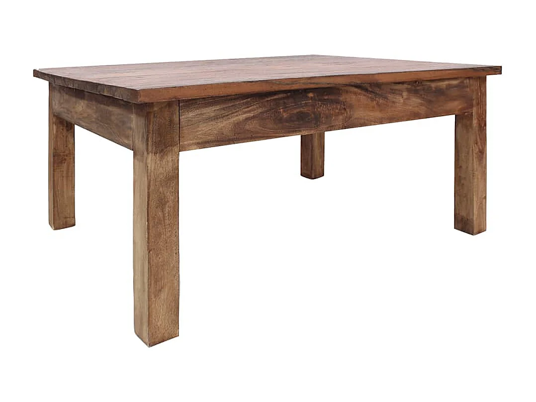 Table basse bois d'acajou massif 96x73x45 cm
