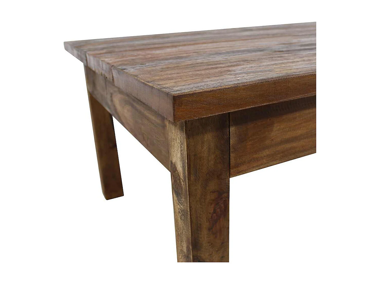 Table basse bois d'acajou massif 96x73x45 cm