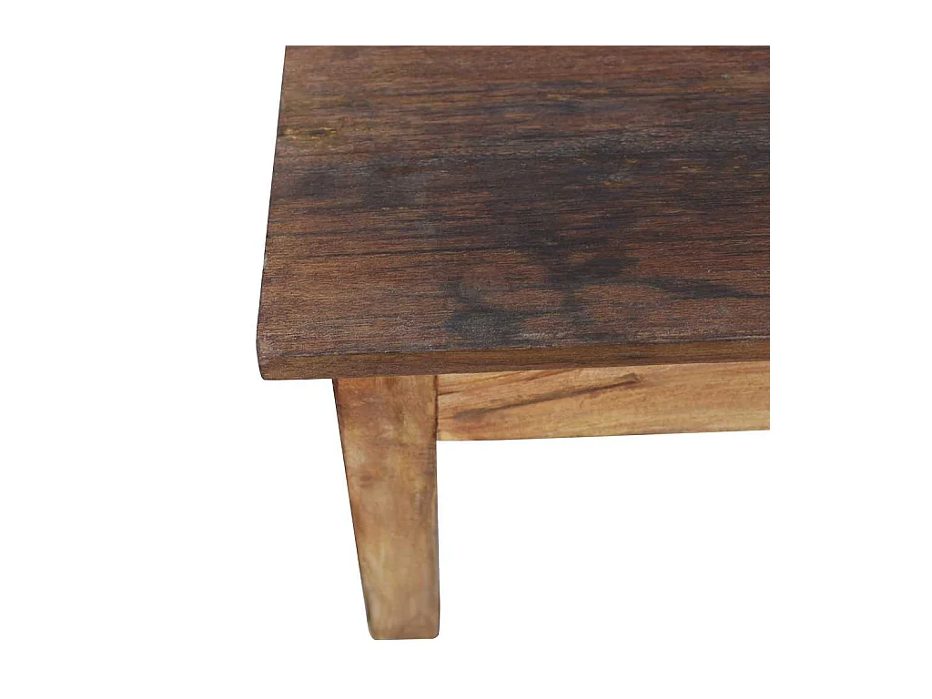Table basse bois d'acajou massif 96x73x45 cm