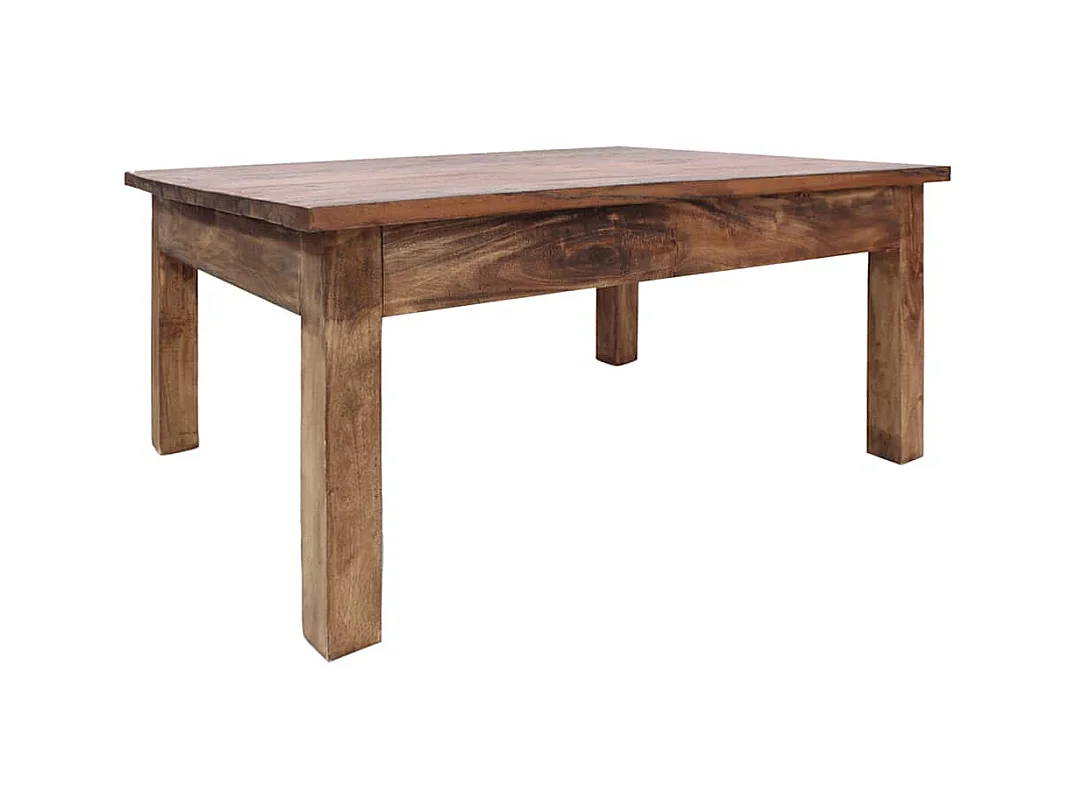 Table basse bois d'acajou massif 96x73x45 cm