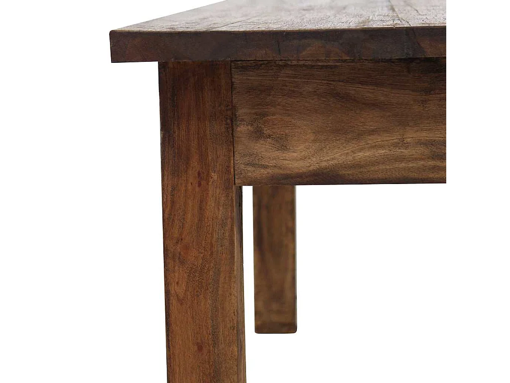 Table basse bois d'acajou massif 96x73x45 cm