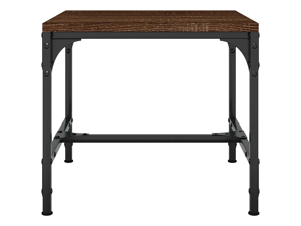 Tables d'appoint 2 pcs Chêne marron 40x40x35 cm Bois ingénierie