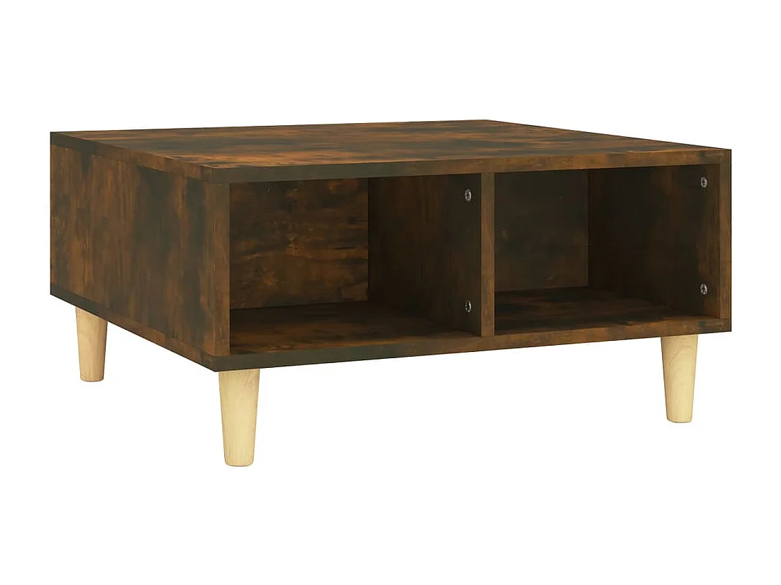 Tavolino da Salotto Rovere Fumo 60x60x30 cm in Truciolato