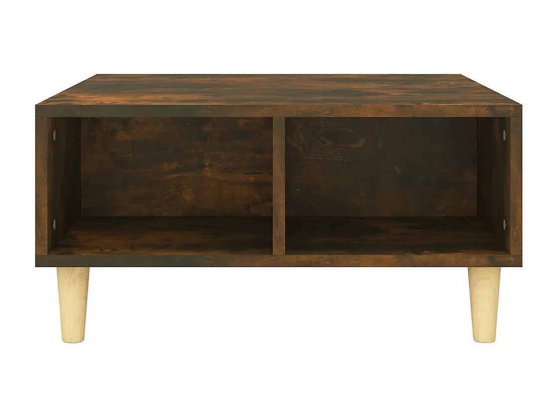 Tavolino da Salotto Rovere Fumo 60x60x30 cm in Truciolato