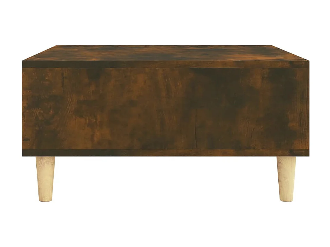 Tavolino da Salotto Rovere Fumo 60x60x30 cm in Truciolato