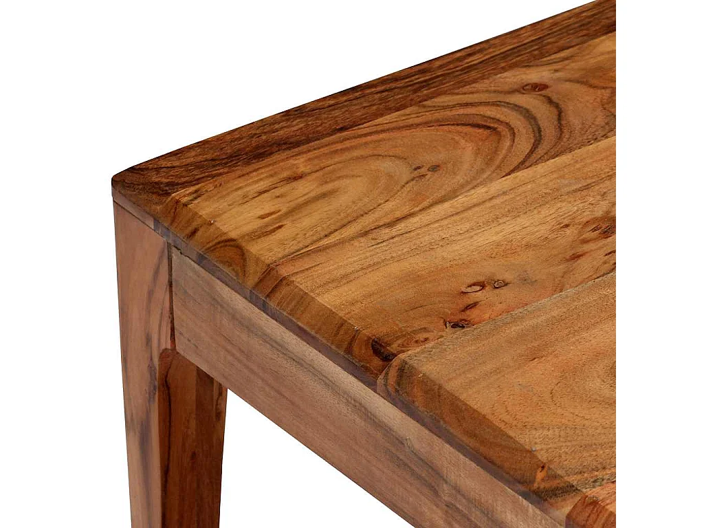 Tavolino da Salotto in Legno Massello 88x50x38 cm