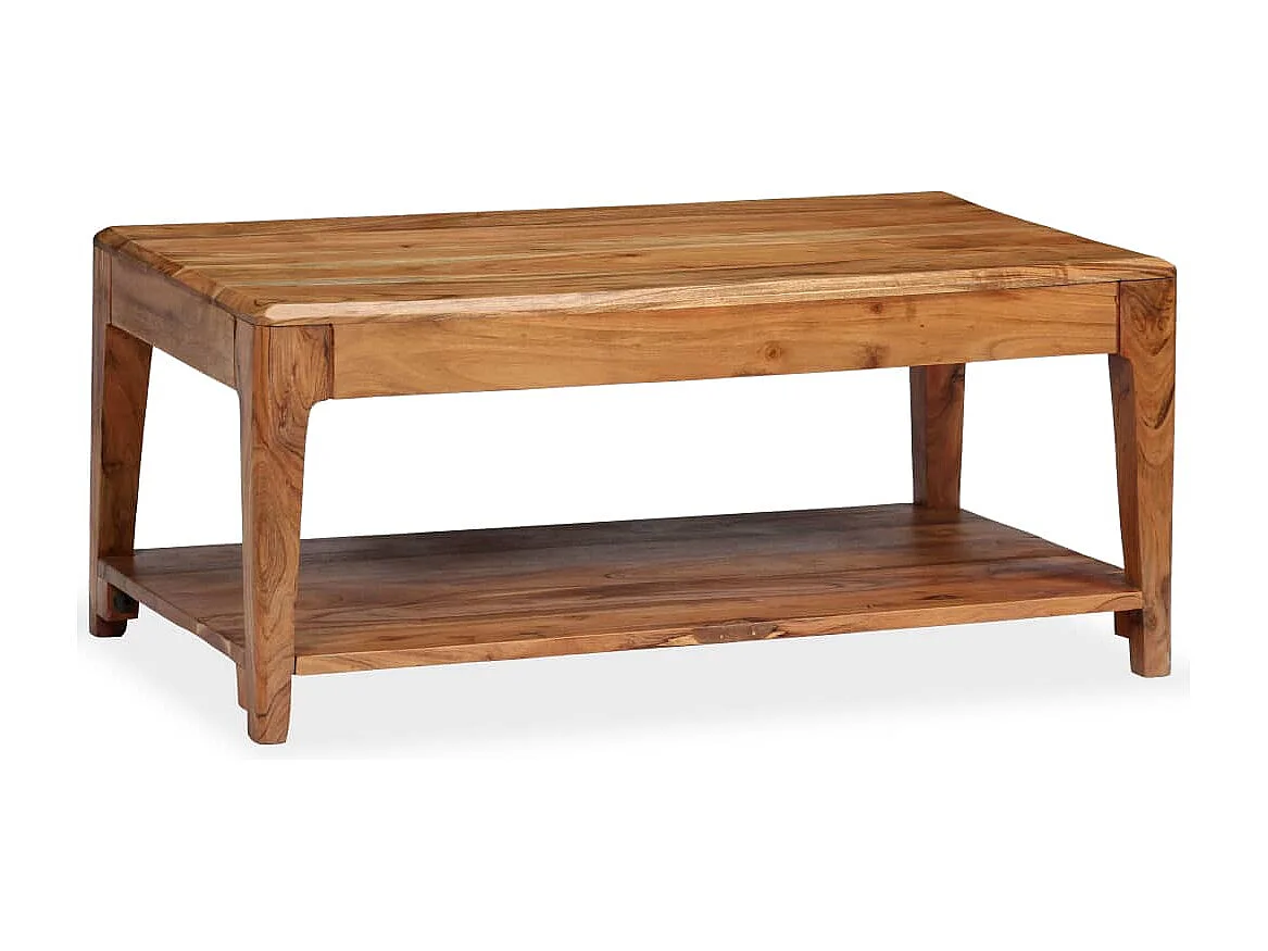 Tavolino da Salotto in Legno Massello 88x50x38 cm