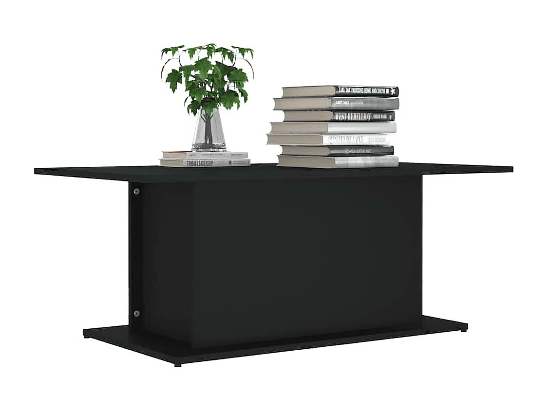 Couchtisch Schwarz 102x55,5x40 cm Holzwerkstoff
