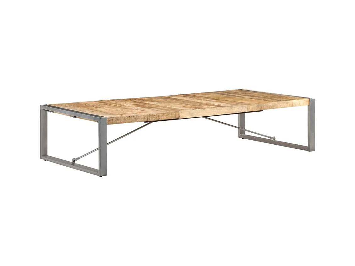 Table basse 180x90x40 cm Bois de manguier brut