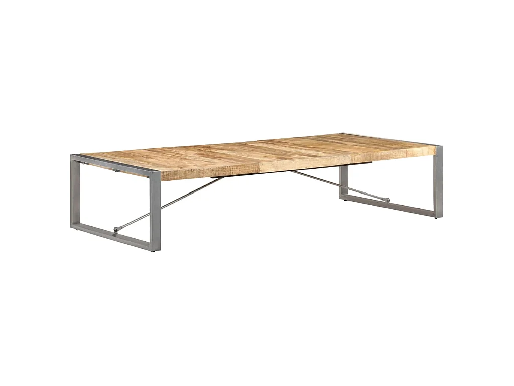 Couchtisch 180x90x40 cm Raues Mangoholz