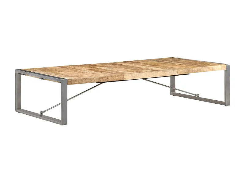 Table basse 180x90x40 cm Bois de manguier brut