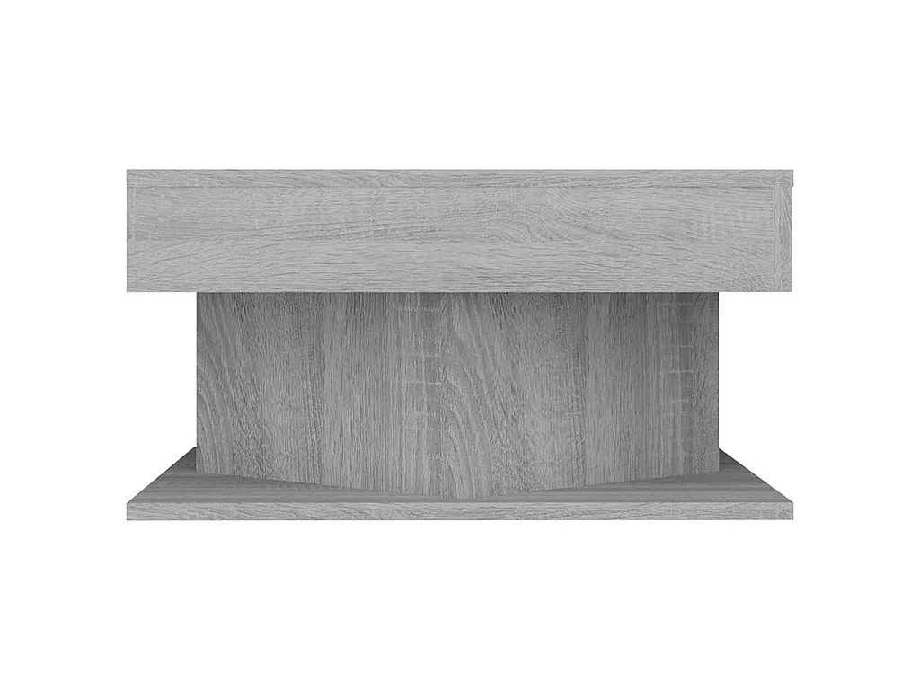 Salontafel 57x57x30 cm bewerkt hout grijs sonoma eikenkleurig
