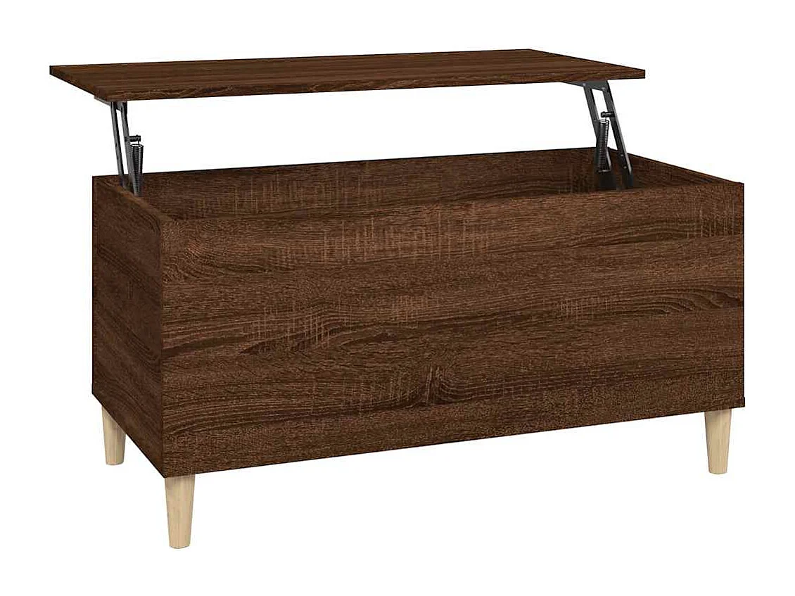 Couchtisch Braun Eichen-Optik 90x44,5x45 cm Holzwerkstoff