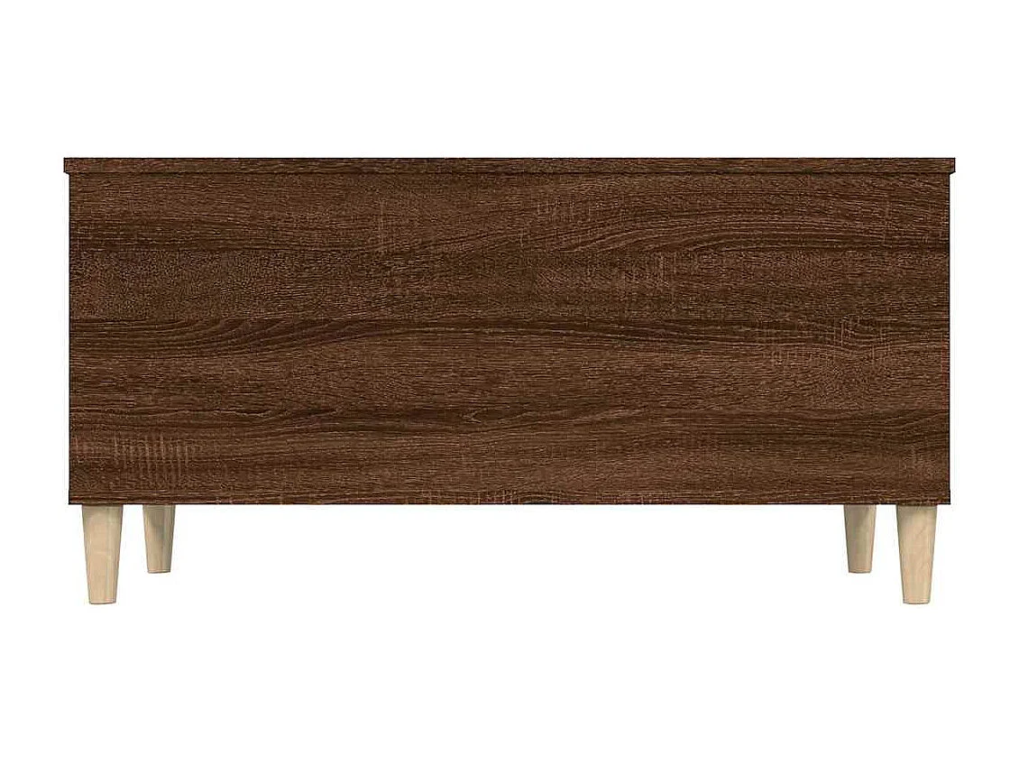 Salontafel 90x44,5x45 cm bewerkt hout bruin eikenkleur
