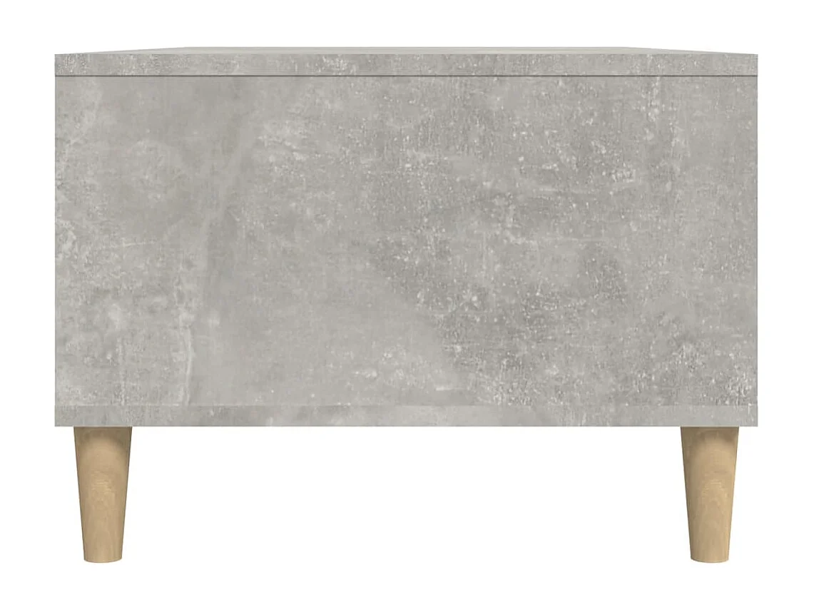 Tavolino Salotto Grigio Cemento 90x50x36,5 cm Legno Multistrato