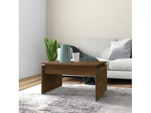 Kauf Unique Couchtisch Braun Eichen-Optik 68x50x38 cm Holzwerkstoff