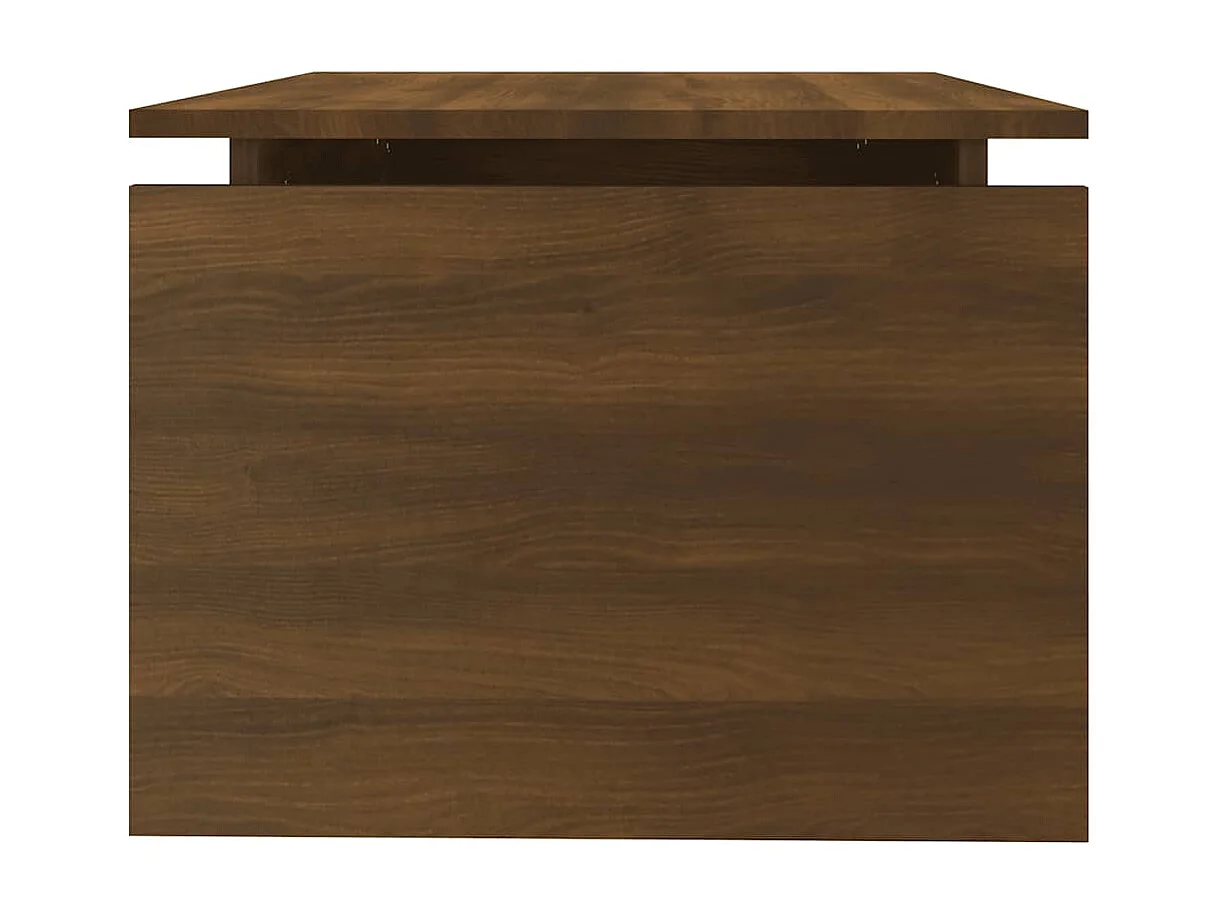 Table basse Chêne marron 68x50x38 cm Bois d'ingénierie