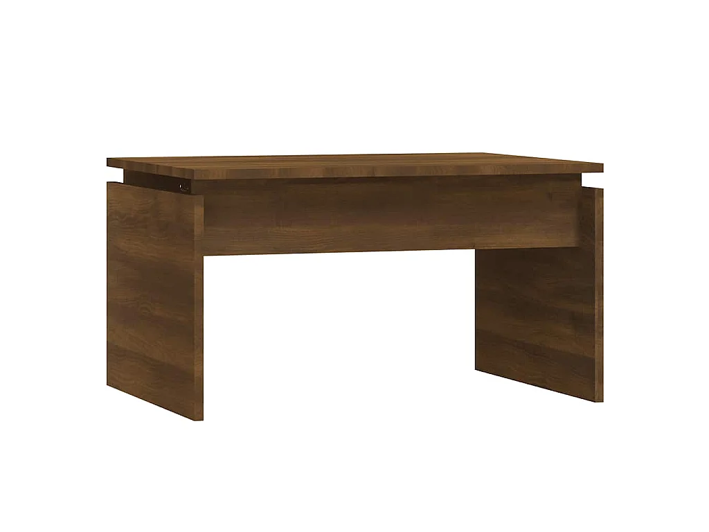 Salontafel 68x50x38 cm bewerkt hout bruin eikenkleur