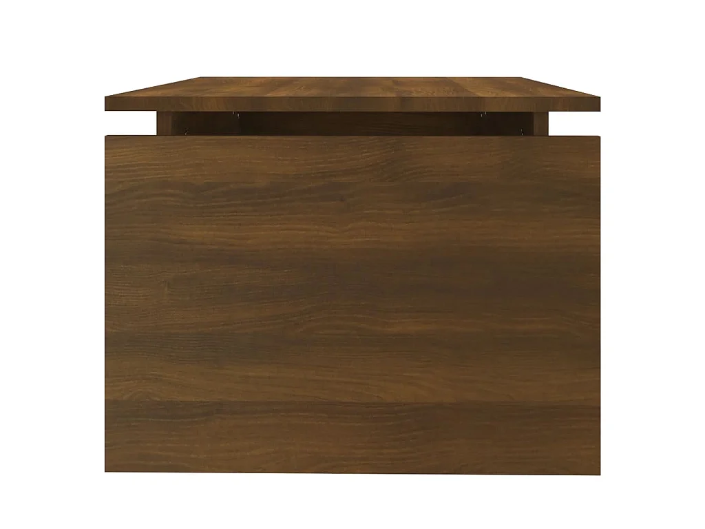 Salontafel 68x50x38 cm bewerkt hout bruin eikenkleur