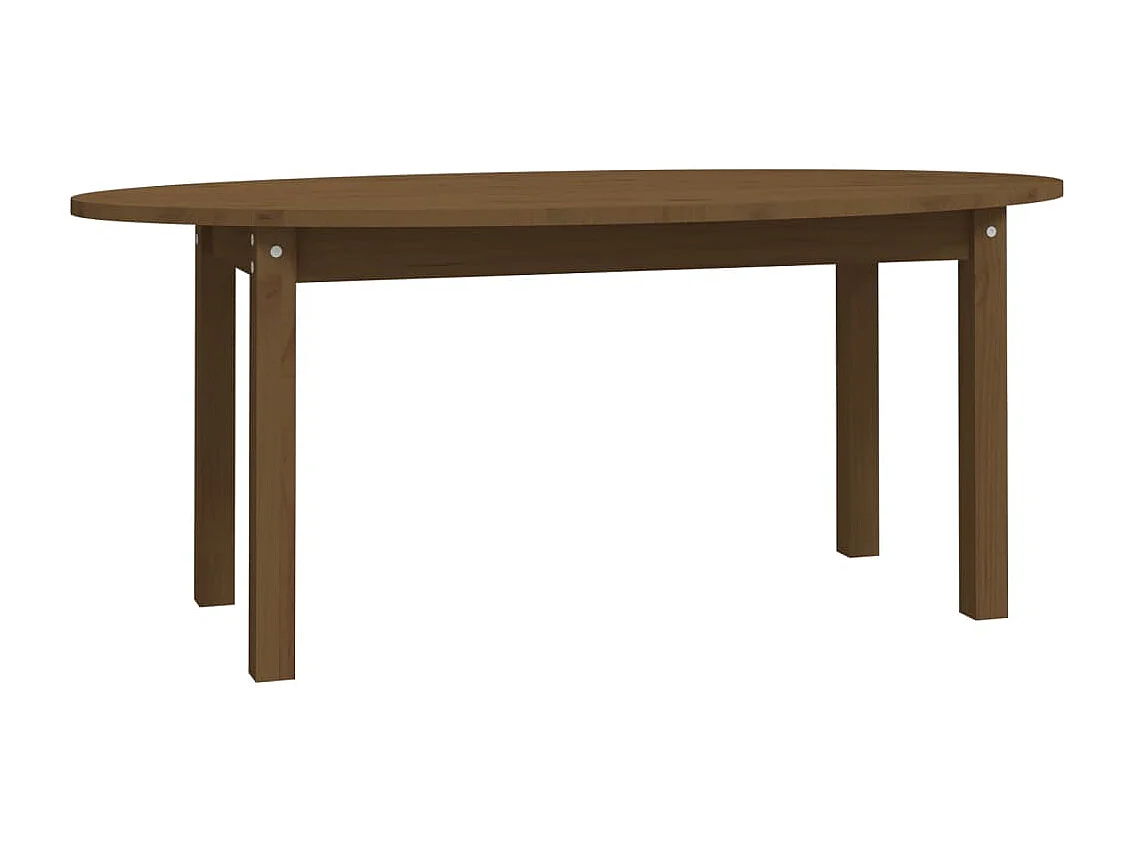Mesa de centro 110x55x45 cm pinho maciço castanho mel