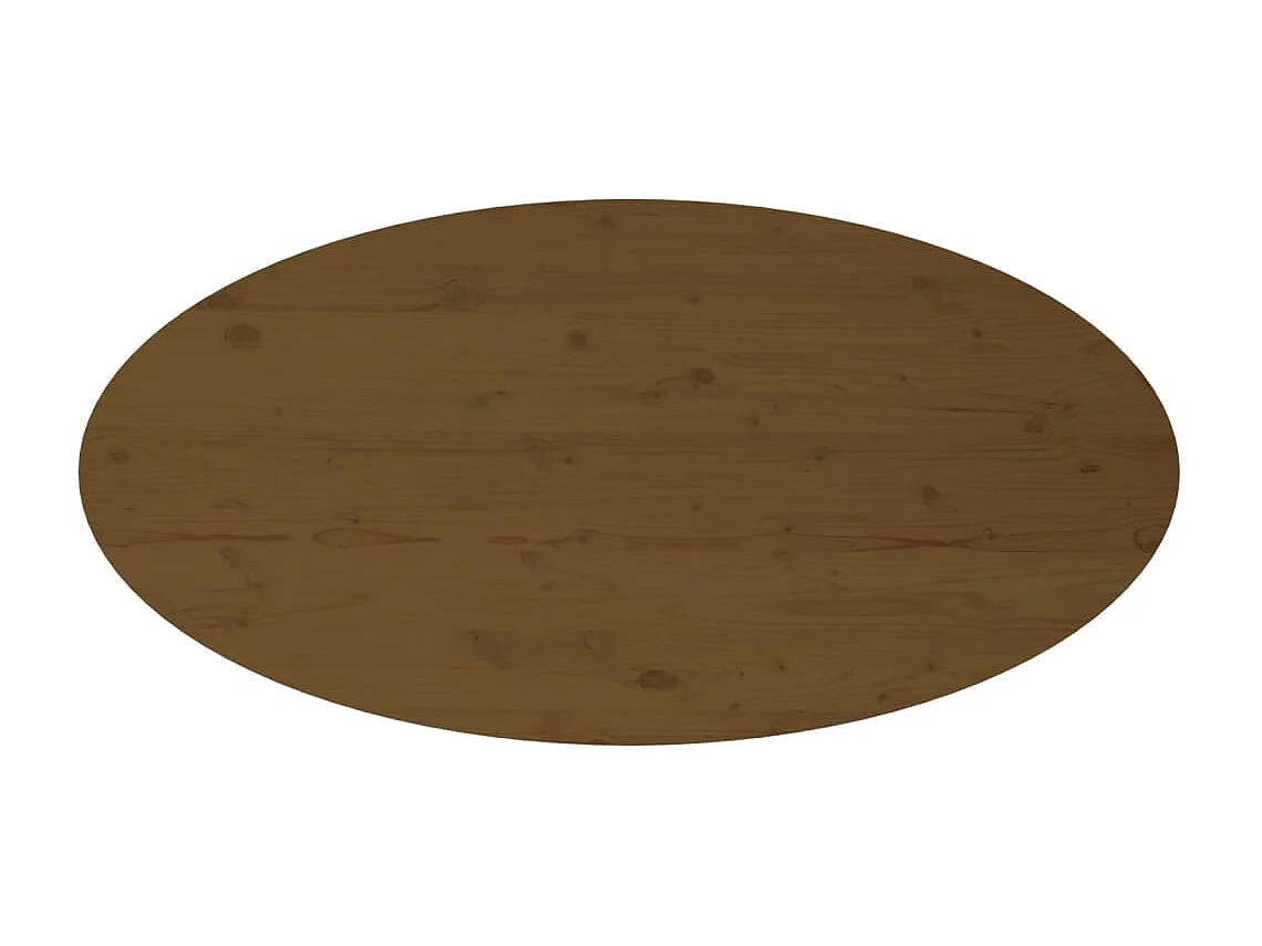 Table basse Marron miel 110x55x45 cm Bois massif de pin
