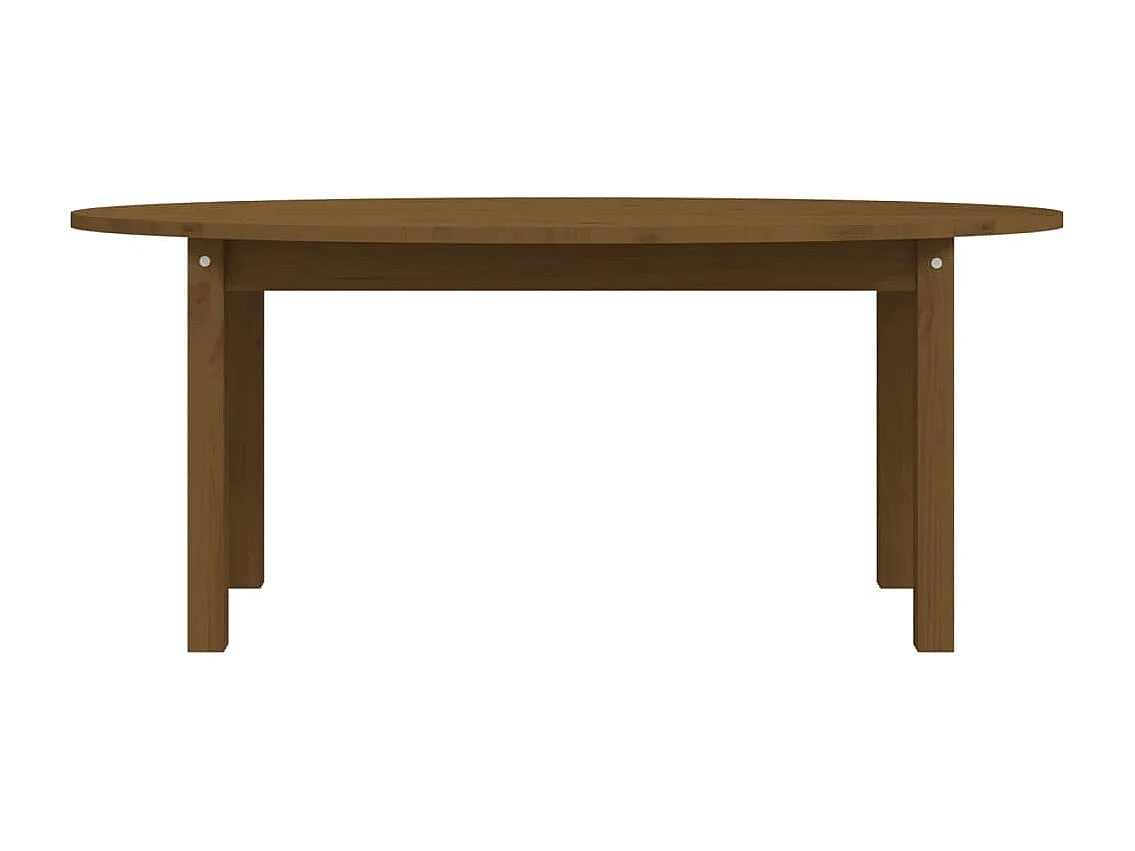 Table basse Marron miel 110x55x45 cm Bois massif de pin