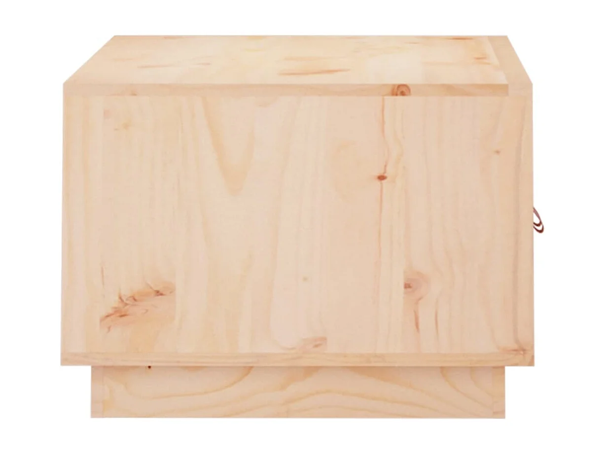 Tavolino da Salotto 80x50x35 cm Legno Massello di Pino