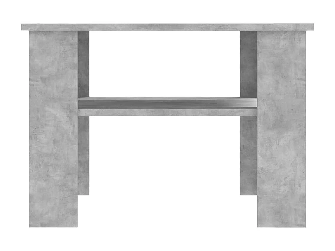 Table basse Gris béton 60x60x42 cm Bois d’ingénierie