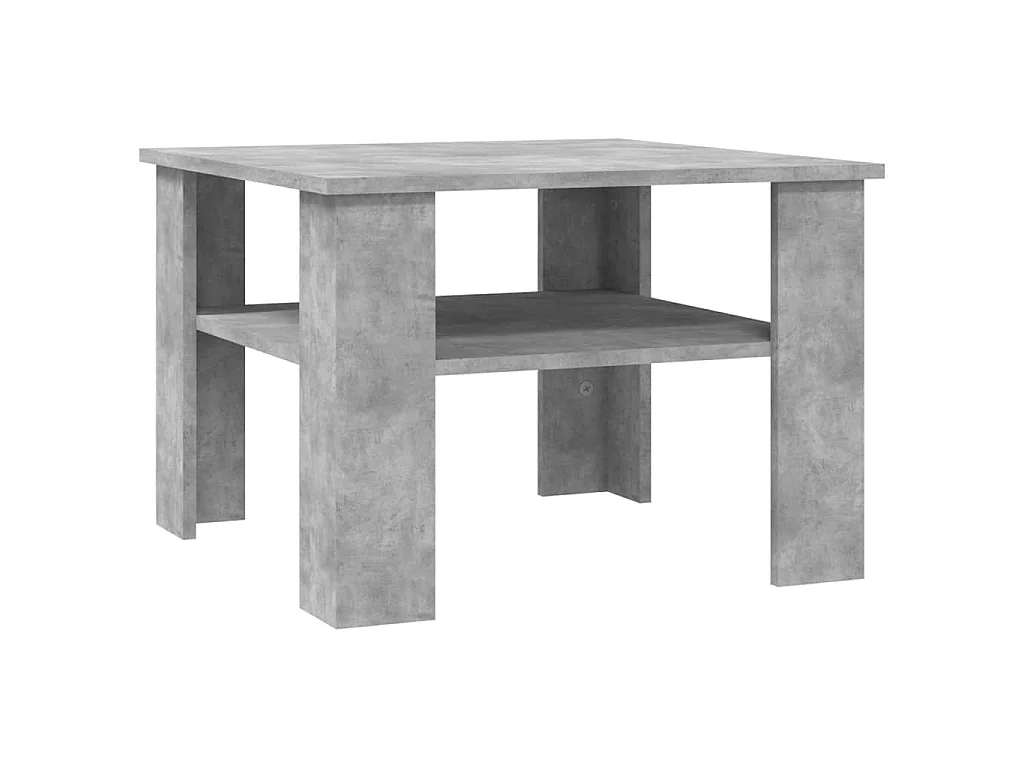 Couchtisch Betongrau 60x60x42 cm Holzwerkstoff