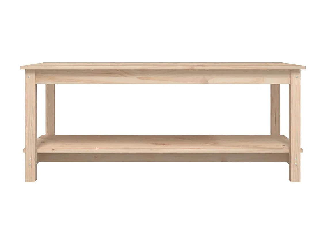 Mesa de centro de madera maciza de pino 110x55x45 cm