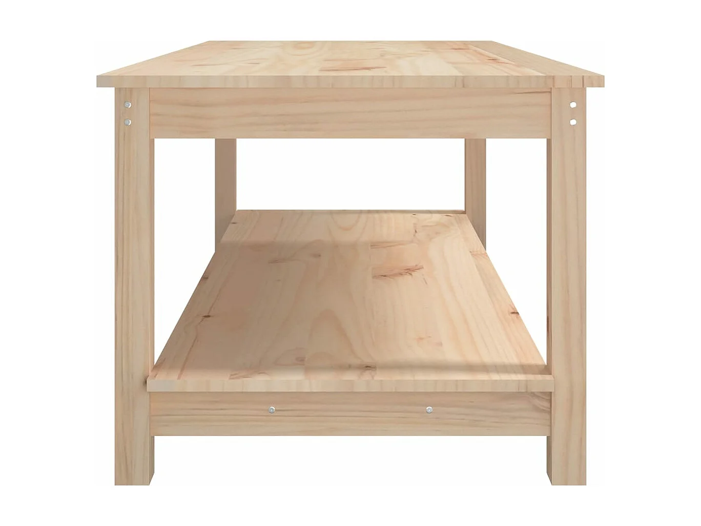 Couchtisch 110x55x45 cm Massivholz Kiefer