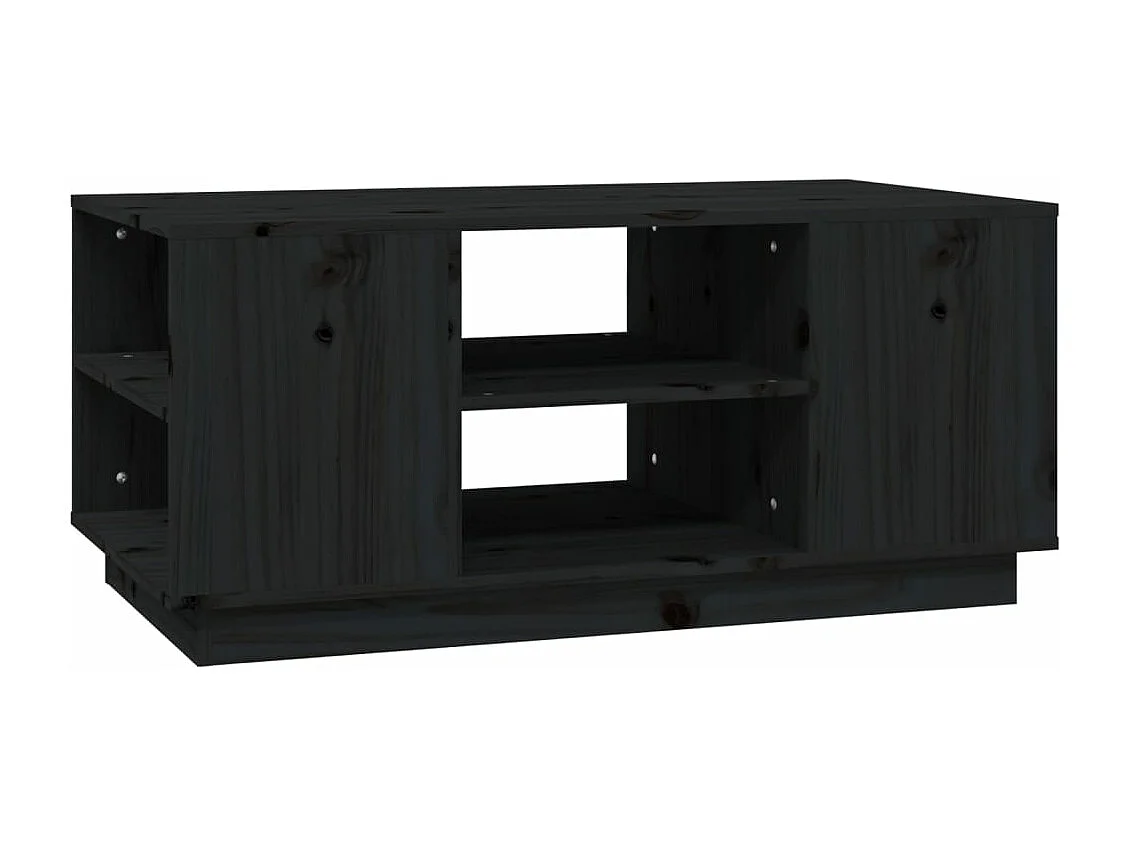 Salontafel 90x49x40,5 cm massief grenenhout zwart
