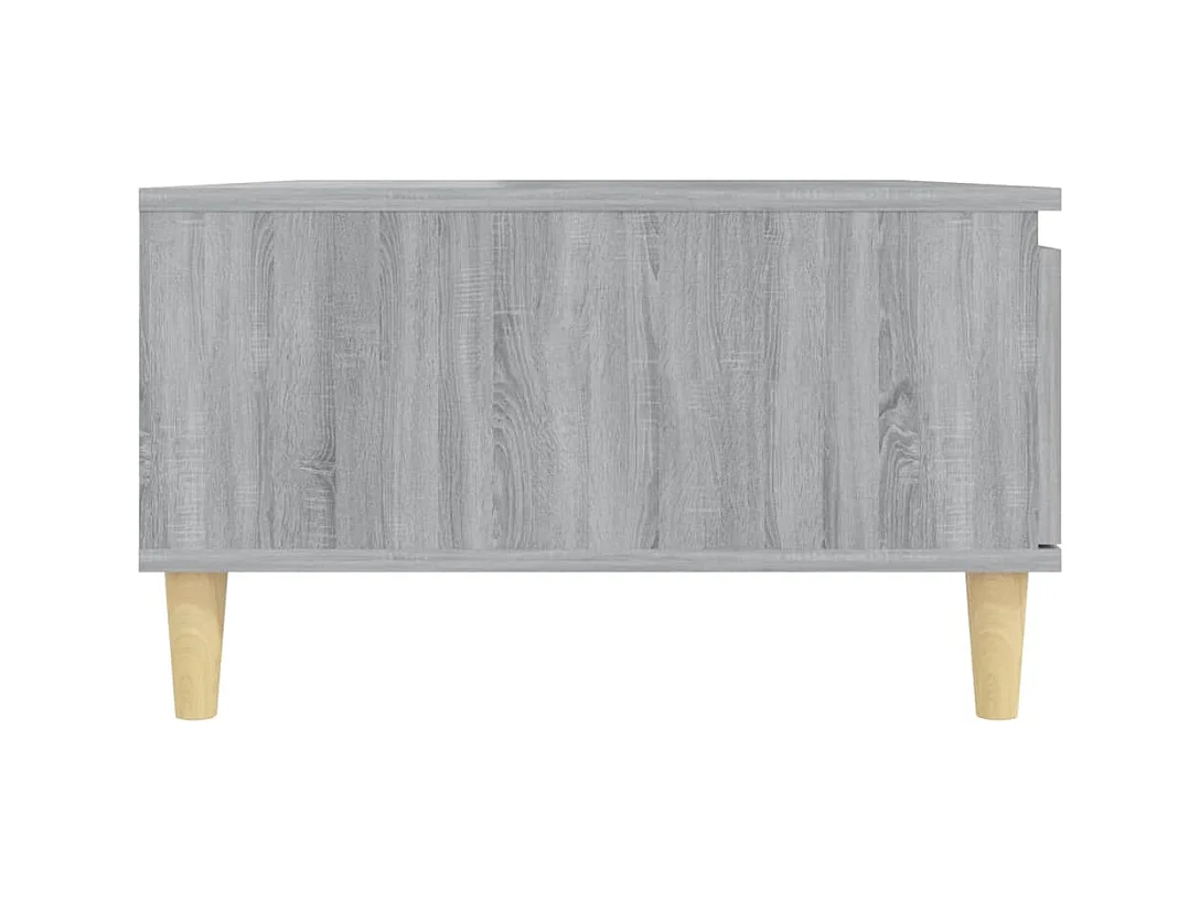 Table basse sonoma gris 90x60x35 cm bois d'ingénierie