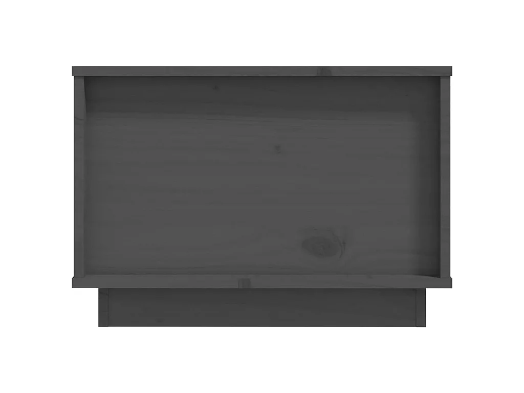 Salontafel 60x50x35 cm massief grenenhout grijs