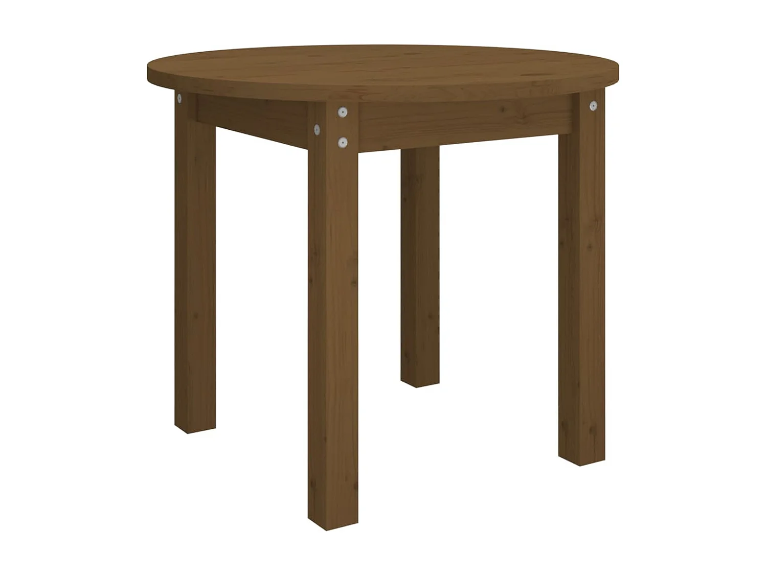 Tavolino da Salotto Ambra Ø 55x45 cm in Legno Massello di Pino