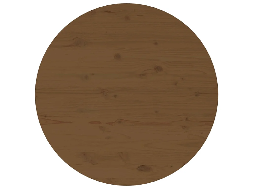 Table basse Marron miel Ø 55x45 cm Bois massif de pin