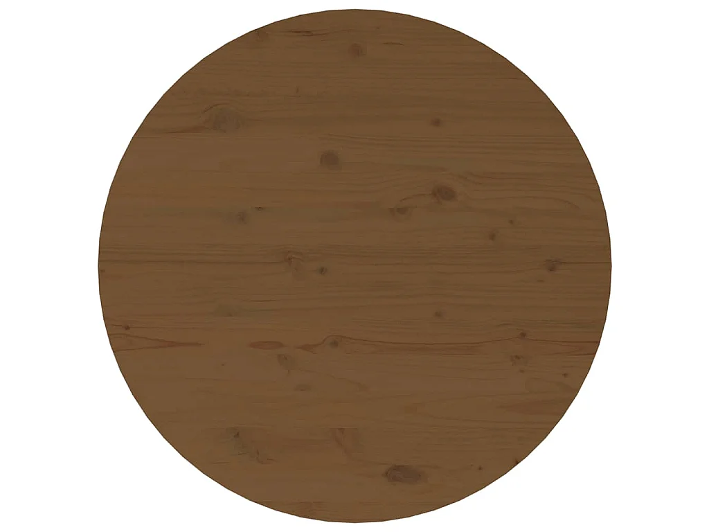 Mesa de centro Ø 55x45 cm madeira pinho maciça castanho-mel