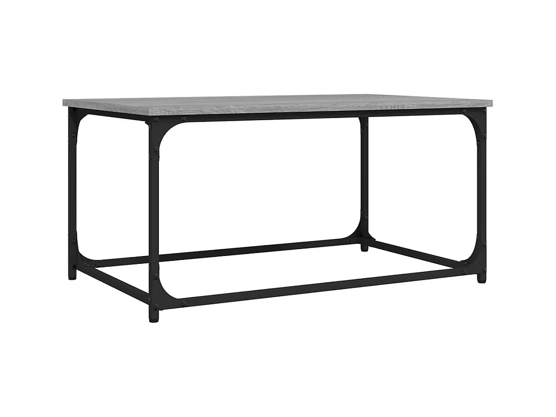 Couchtisch Grau Sonoma 80x50x40 cm Holzwerkstoff und Eisen