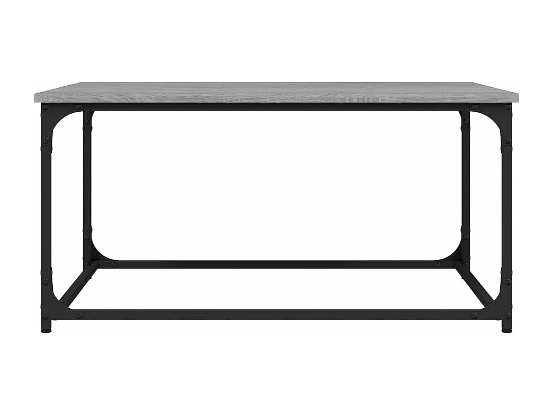 Couchtisch Grau Sonoma 80x50x40 cm Holzwerkstoff und Eisen