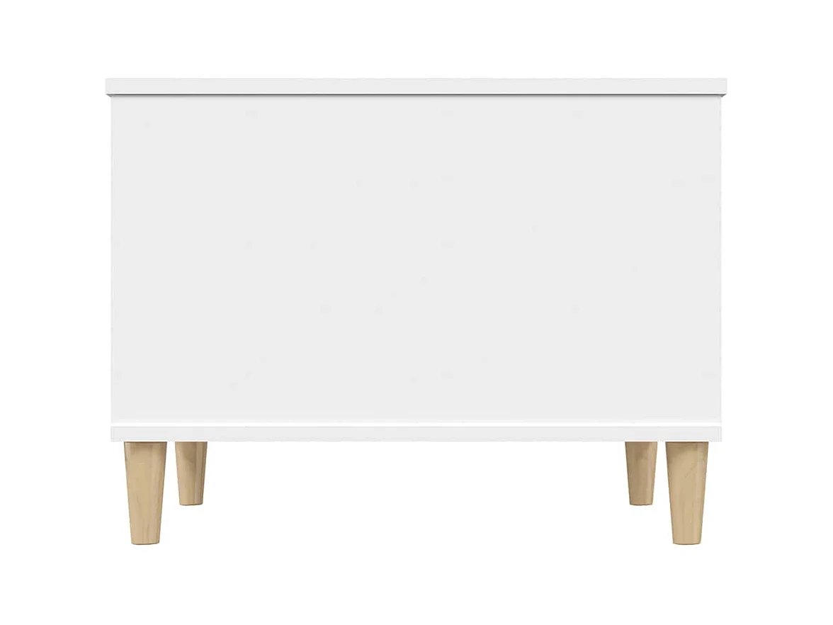 Table basse Blanc 60x44,5x45 cm Bois d'ingénierie