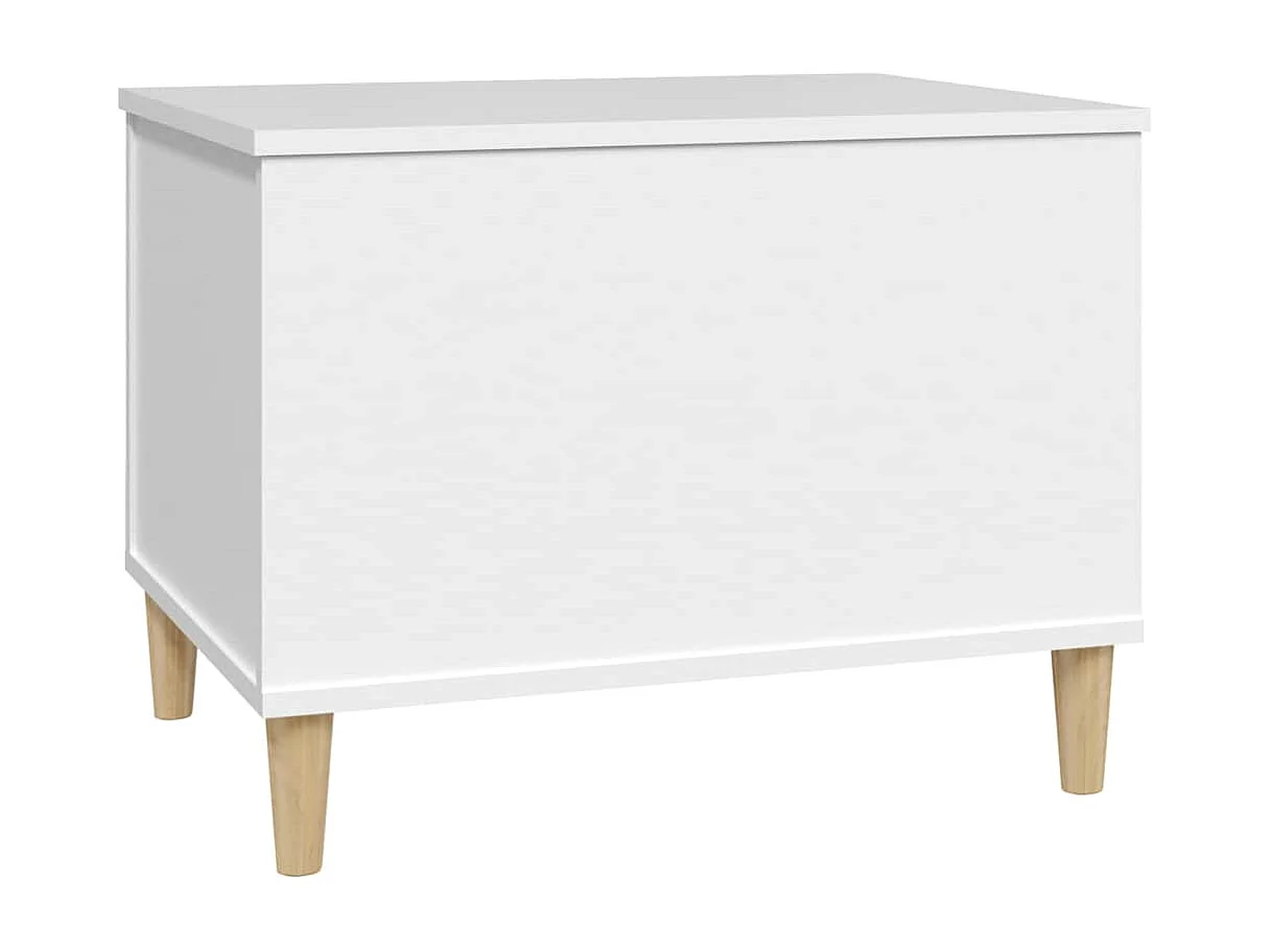 Table basse Blanc 60x44,5x45 cm Bois d'ingénierie