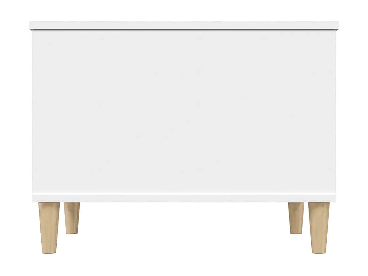 Table basse Blanc 60x44,5x45 cm Bois d'ingénierie