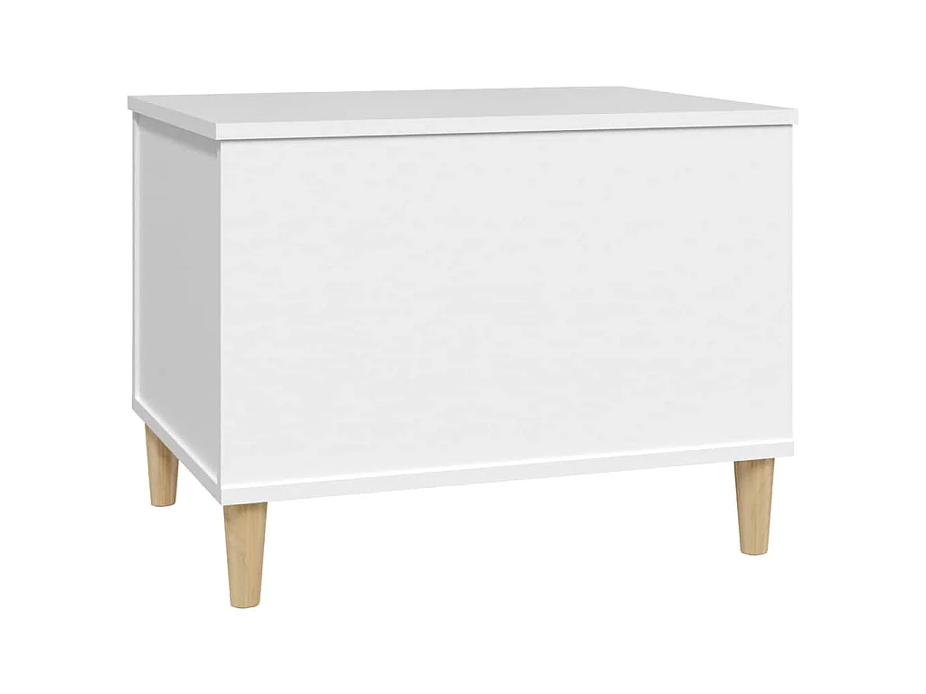 Table basse Blanc 60x44,5x45 cm Bois d'ingénierie
