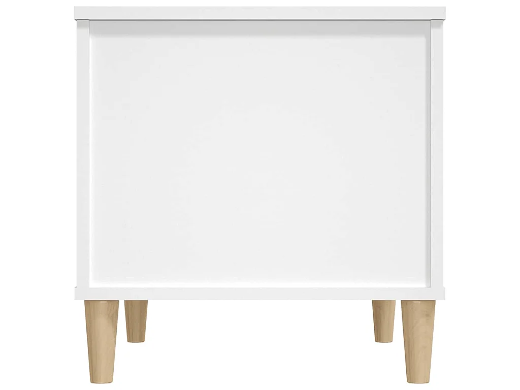 Table basse Blanc 60x44,5x45 cm Bois d'ingénierie