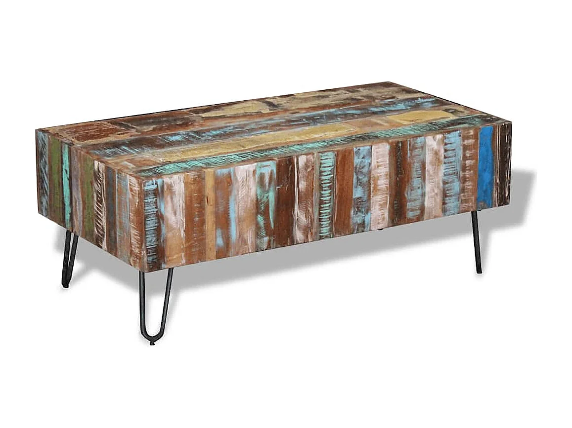 Couchtisch Altholz Massiv 100x50x38 cm