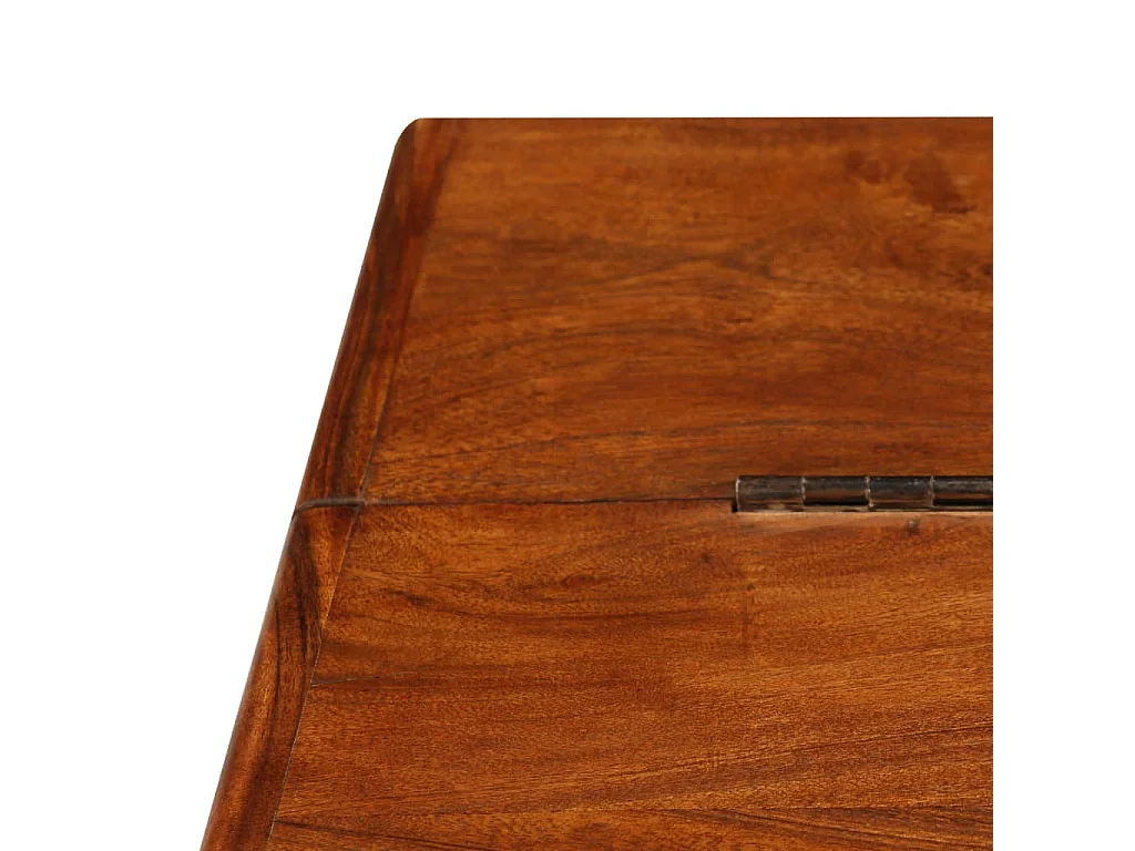 Tavolino da Salotto in Legno Acacia Finitura Ambra 110x55x35 cm